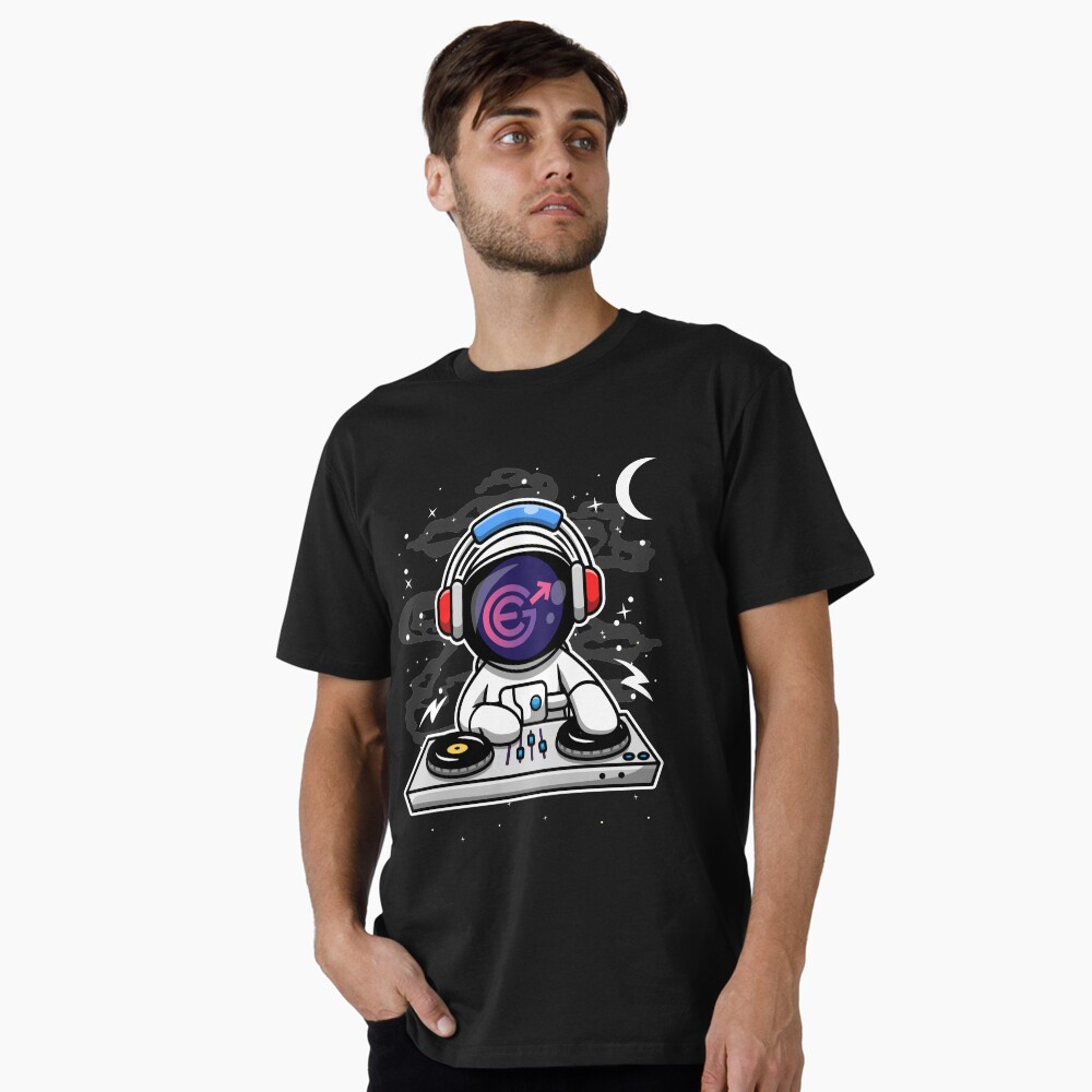 Astronaut DJ Evergrow EGC Coin To The Moon Crypto Token Cryptocurrency  Blockchain Wallet HODL