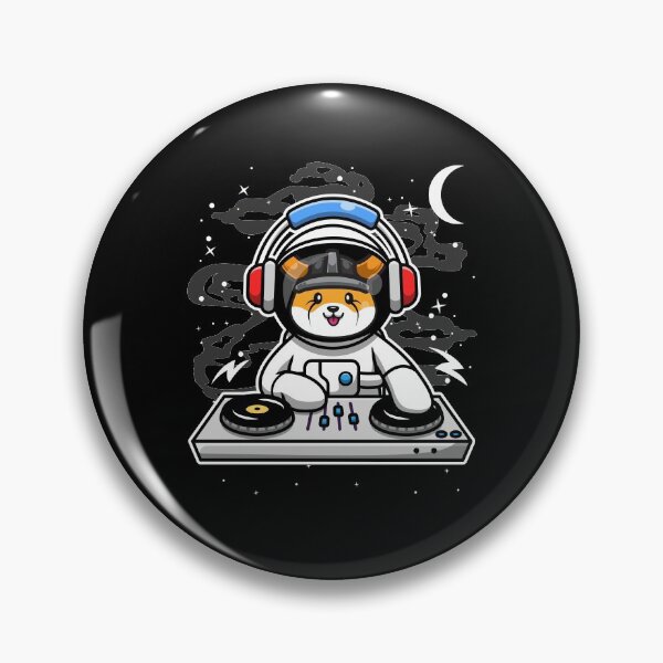 Item preview, Astronaut DJ Floki Inu Coin To The Moon Crypto Token Floki Army Cryptocurrency Blockchain Wallet HODL designed and sold by AriellaGross.