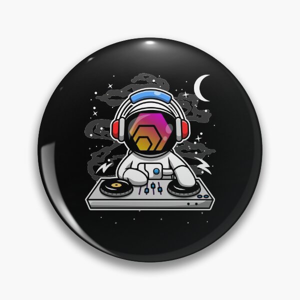 Item preview, Astronaut DJ HEX Coin To The Moon Crypto Token Cryptocurrency Blockchain Wallet HODL designed and sold by AriellaGross.