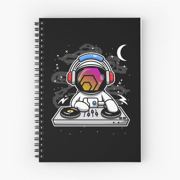 Item preview, Astronaut DJ HEX Coin To The Moon Crypto Token Cryptocurrency Blockchain Wallet HODL designed and sold by AriellaGross.