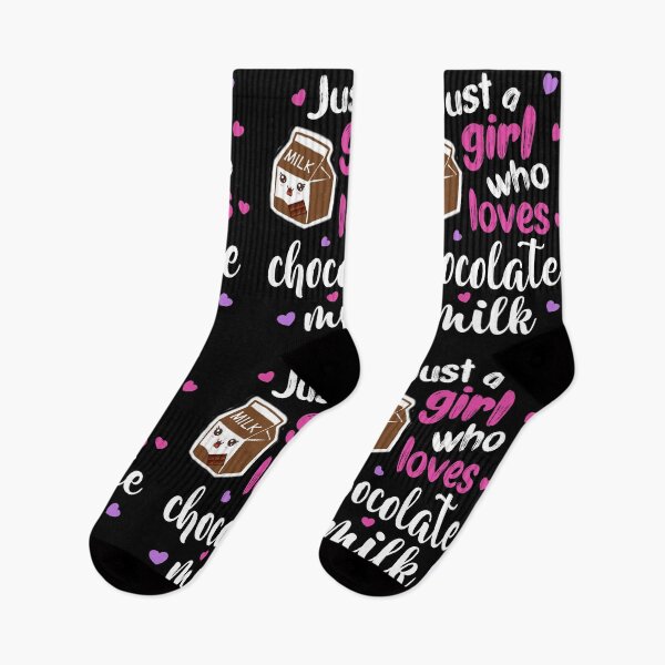 Item preview, Just A Girl Who Loves Chocolate Milk Cute Funny Gift For Daughters designed and sold by JooArtPrints  ★★★★★.