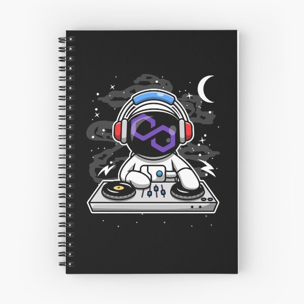 Item preview, Astronaut DJ Polygon Matic Coin To The Moon Crypto Token Cryptocurrency Blockchain Wallet HODL designed and sold by AriellaGross.