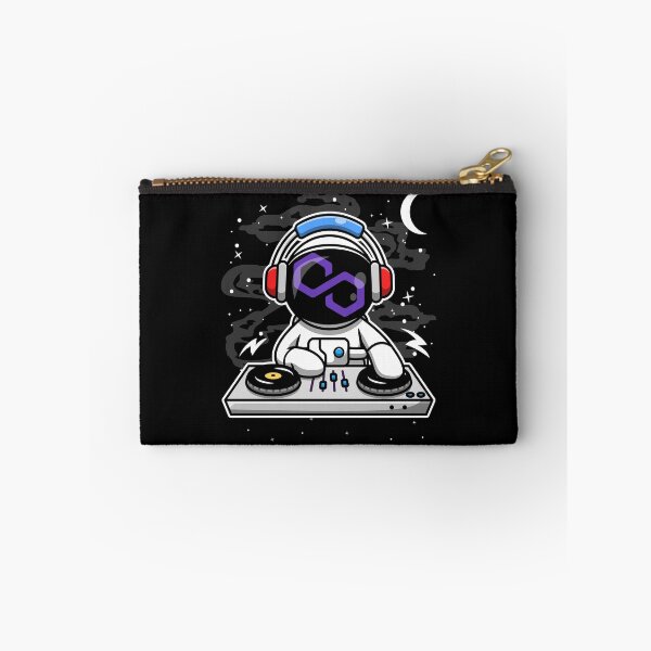 Item preview, Astronaut DJ Polygon Matic Coin To The Moon Crypto Token Cryptocurrency Blockchain Wallet HODL designed and sold by AriellaGross.