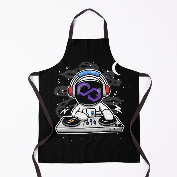 Item preview, Astronaut DJ Polygon Matic Coin To The Moon Crypto Token Cryptocurrency Blockchain Wallet HODL designed and sold by AriellaGross.