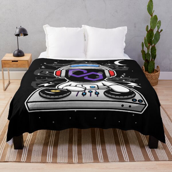 Item preview, Astronaut DJ Polygon Matic Coin To The Moon Crypto Token Cryptocurrency Blockchain Wallet HODL designed and sold by AriellaGross.
