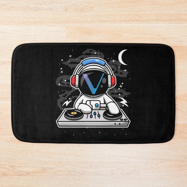 Item preview, Astronaut DJ Vechain VET Coin To The Moon Crypto Token Cryptocurrency Blockchain Wallet HODL designed and sold by AriellaGross.