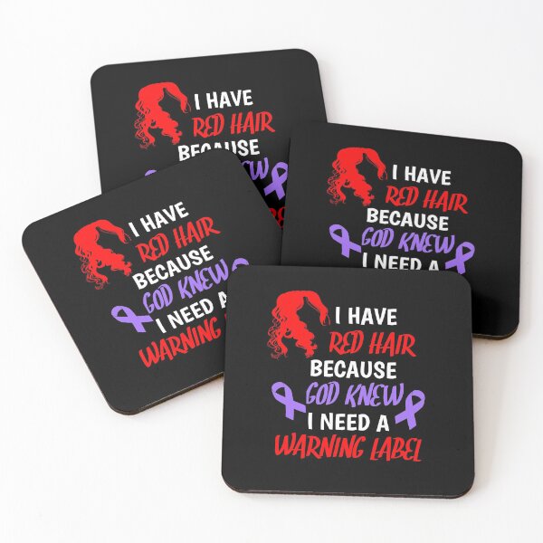 Item preview, I Have Red Hair Because God knew I Need A Warning Label designed and sold by SarahMohanad.