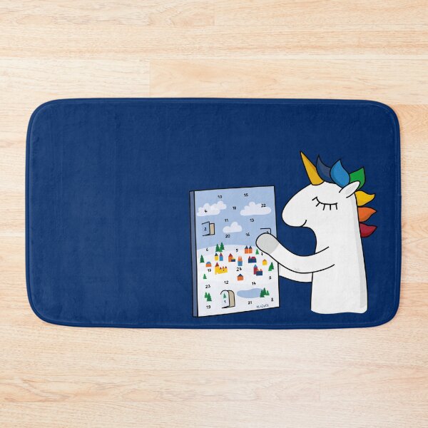 Item preview, Unicorn opens his advent calendar designed and sold by LaDaDi.