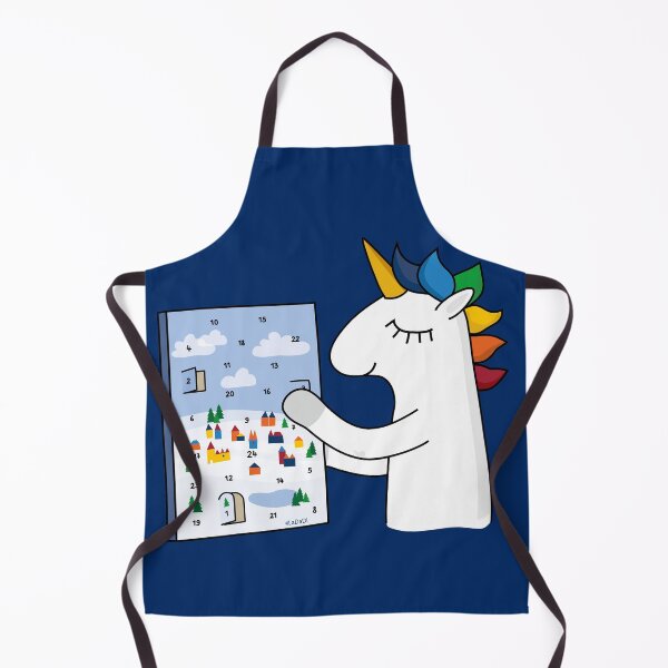 Item preview, Unicorn opens his advent calendar designed and sold by LaDaDi.