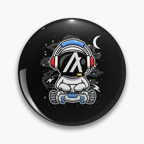 Artikelvorschau, Astronaut Gamer Algorand ALGO Coin To The Moon Crypto Token Blockchain Cryptocurrency Wallet HODL entworfen und verkauft von JaxonBrown.
