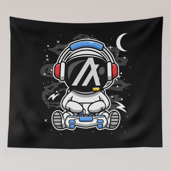 Item preview, Astronaut Gamer Algorand ALGO Coin To The Moon Crypto Token Blockchain Cryptocurrency Wallet HODL designed and sold by JaxonBrown.