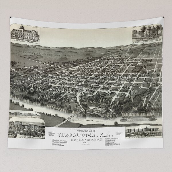 Item preview, Tuscaloosa - Alabama - 1887 designed and sold by paulrommer.