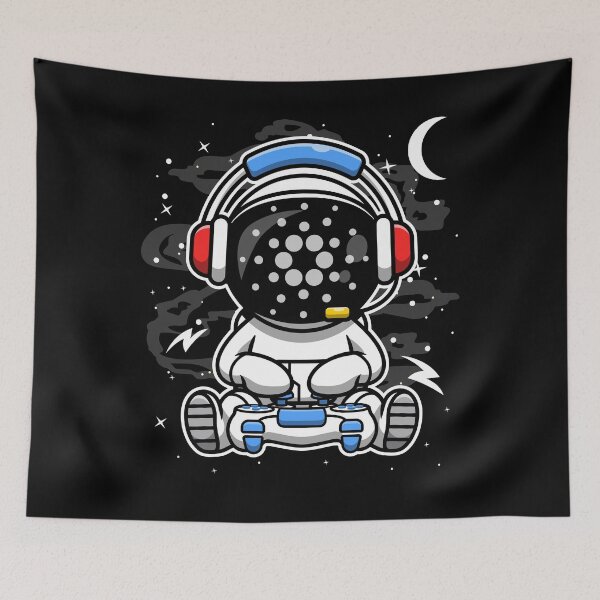 Item preview, Astronaut Gamer Cardano ADA Coin To The Moon Crypto Token Blockchain Cryptocurrency Wallet HODL designed and sold by JaxonBrown.