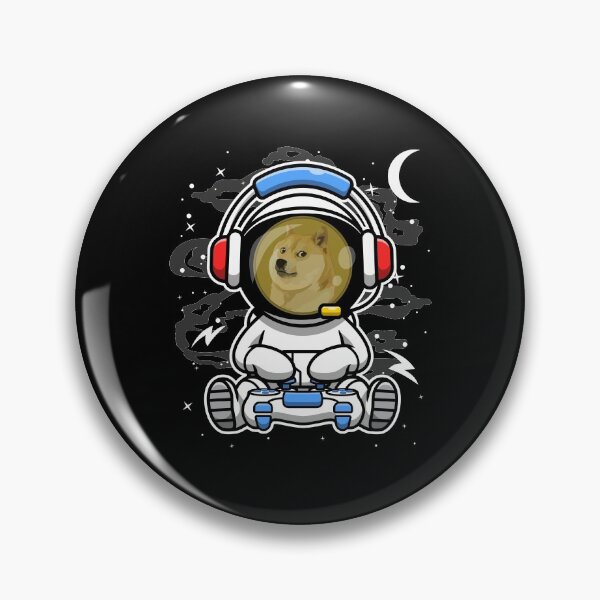 Item preview, Astronaut Gamer DogeCoin DOGE To The Moon Crypto Token Blockchain Cryptocurrency Wallet HODL designed and sold by JaxonBrown.