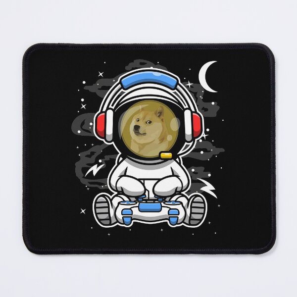 Item preview, Astronaut Gamer DogeCoin DOGE To The Moon Crypto Token Blockchain Cryptocurrency Wallet HODL designed and sold by JaxonBrown.