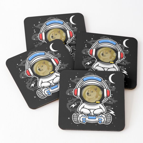 Item preview, Astronaut Gamer DogeCoin DOGE To The Moon Crypto Token Blockchain Cryptocurrency Wallet HODL designed and sold by JaxonBrown.