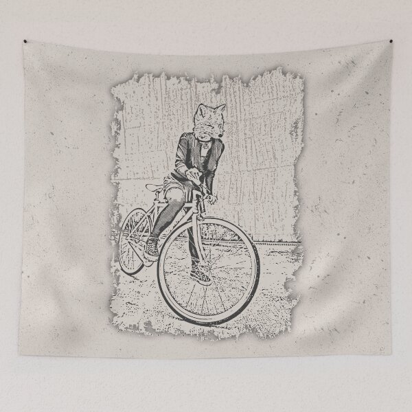 Item preview, Bike Punk Fox designed and sold by tabemisa.