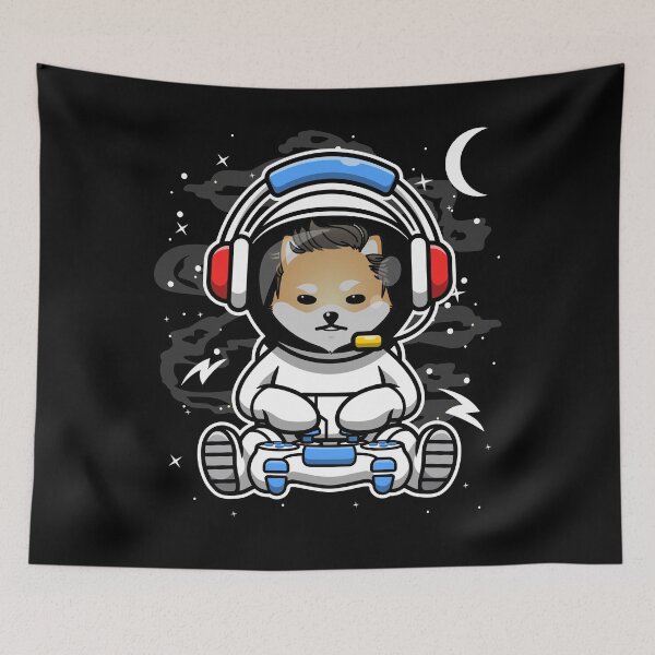 Item preview, Astronaut Gamer Dogelon Mars ELON Coin To The Moon Crypto Token Blockchain Cryptocurrency Wallet HODL designed and sold by JaxonBrown.