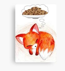 Red fox needs cookies Canvas Print