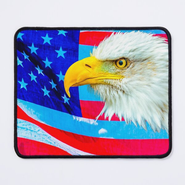 Item preview, Bald Eagle Head over Stars and Stripes designed and sold by Dalyndigital Photography.