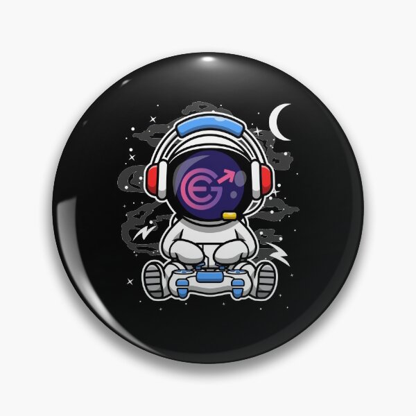 Item preview, Astronaut Gamer Evergrow EGC Coin To The Moon Crypto Token Blockchain Cryptocurrency Wallet HODL designed and sold by JaxonBrown.