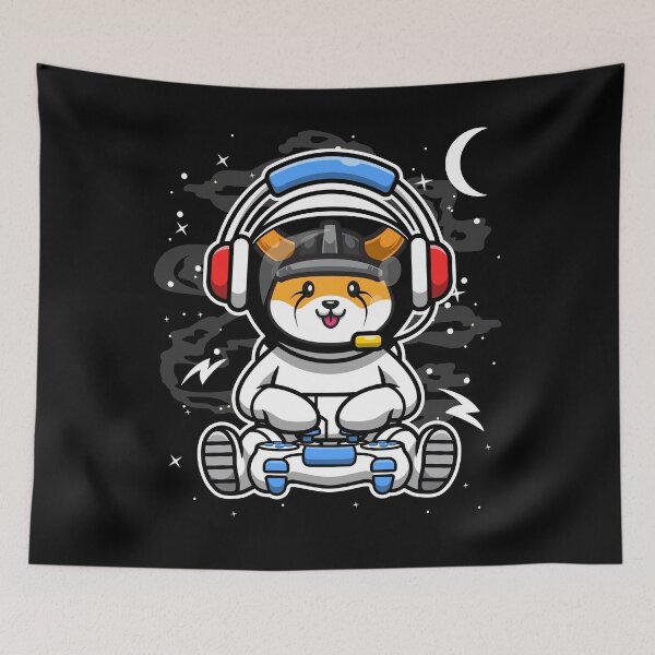 Item preview, Astronaut Gamer Floki Inu Coin To The Moon Floki Army Crypto Token Blockchain Cryptocurrency Wallet HODL designed and sold by JaxonBrown.