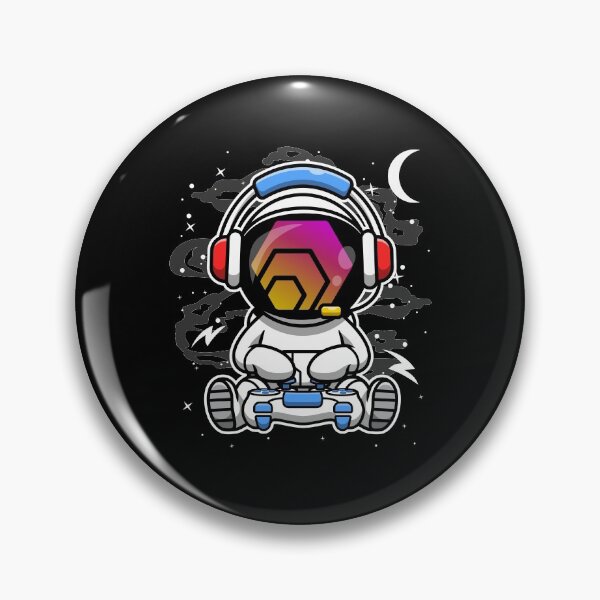Item preview, Astronaut Gamer HEX Coin To The Moon HEX Crypto Token Blockchain Cryptocurrency Wallet HODL designed and sold by JaxonBrown.