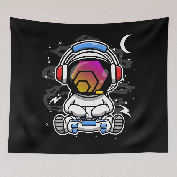 Item preview, Astronaut Gamer HEX Coin To The Moon HEX Crypto Token Blockchain Cryptocurrency Wallet HODL designed and sold by JaxonBrown.