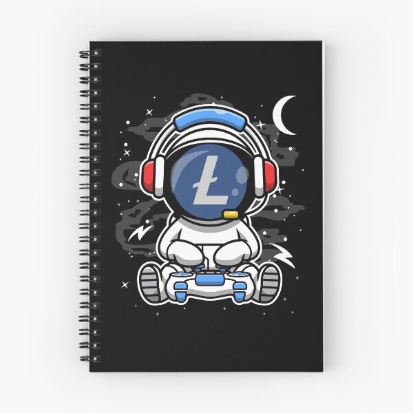 Item preview, Astronaut Gamer LiteCoin LTC To The Moon Crypto Token Blockchain Cryptocurrency Wallet HODL designed and sold by JaxonBrown.