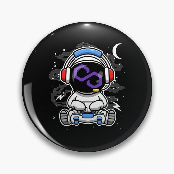 Item preview, Astronaut Gamer Polygon Matic Coin To The Moon Crypto Token Blockchain Cryptocurrency Wallet HODL designed and sold by JaxonBrown.