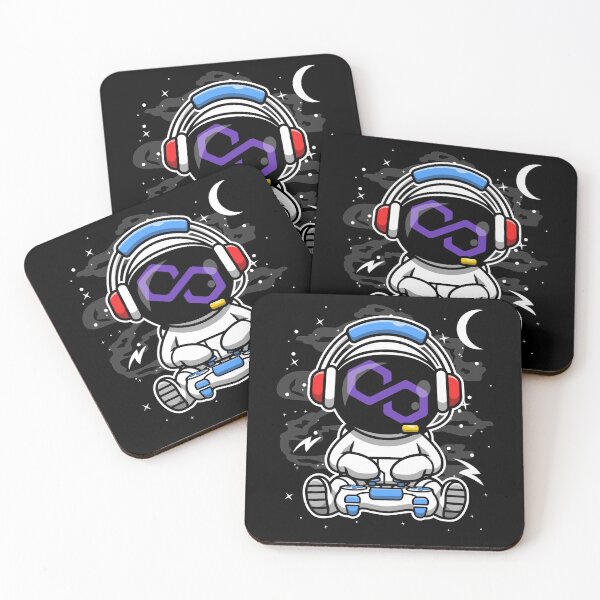 Item preview, Astronaut Gamer Polygon Matic Coin To The Moon Crypto Token Blockchain Cryptocurrency Wallet HODL designed and sold by JaxonBrown.