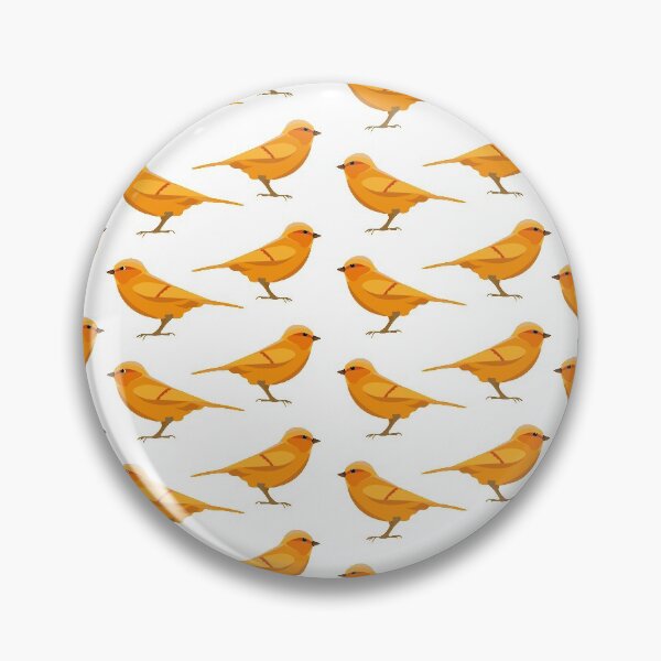 Artikelvorschau, Orange Birds Pattern Design Dekokissen 01 entworfen und verkauft von blueocan.