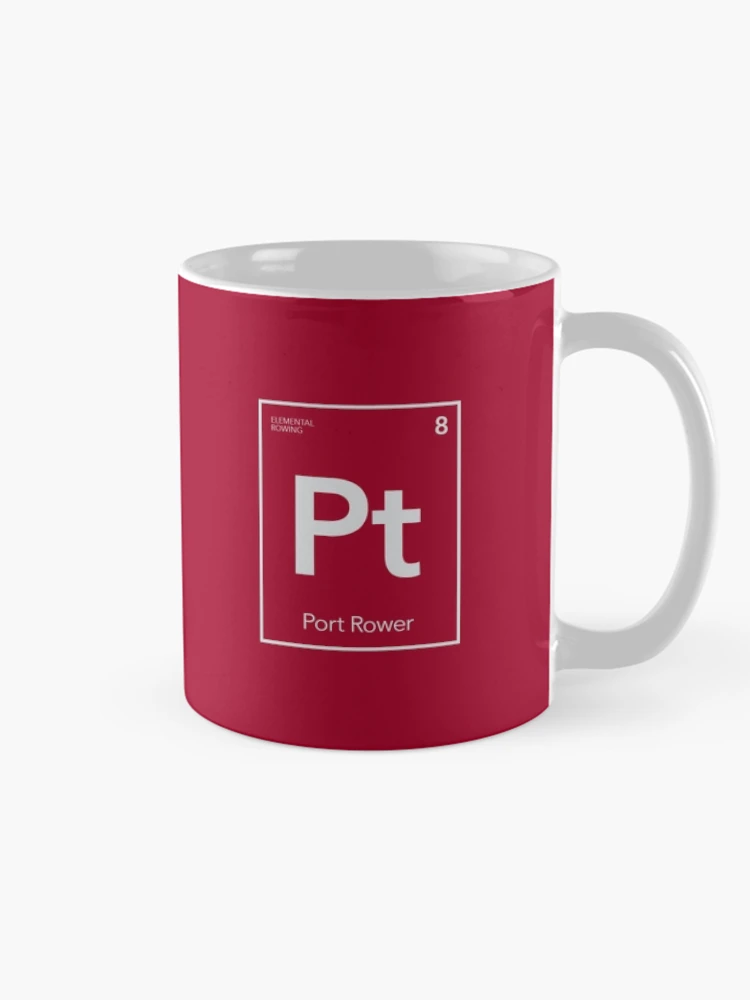 Thumbnail 3 of 6, Coffee Mug, Elemental Rowing - Port Rower designed and sold by WorkingWalrus.