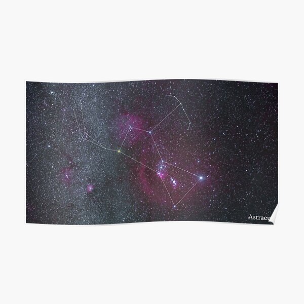 Constellation Orion Eridani zodiac sign Print Poster Home decor art  Wall decor Gift poster Office decor