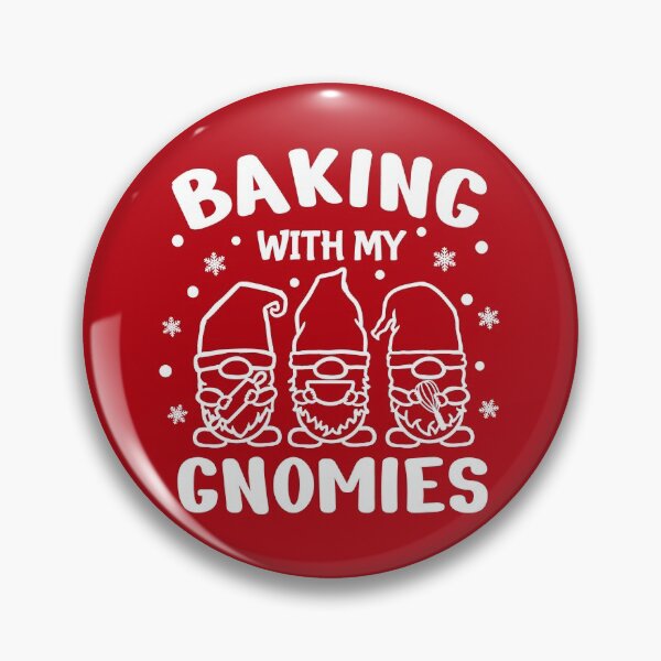 Item preview, Baking with My Gnomies, Gnome Apron, Funny Baking Team, Gnome, Christmas Cookies, Christmas Gnome Quote Design designed and sold by praewapy.