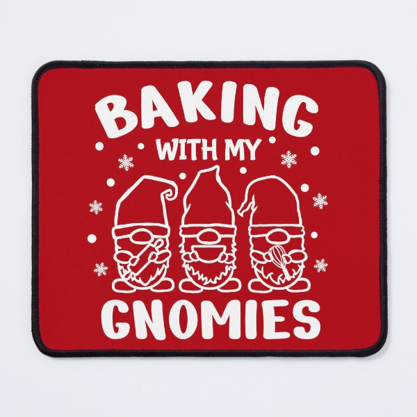 Item preview, Baking with My Gnomies, Gnome Apron, Funny Baking Team, Gnome, Christmas Cookies, Christmas Gnome Quote Design designed and sold by praewapy.