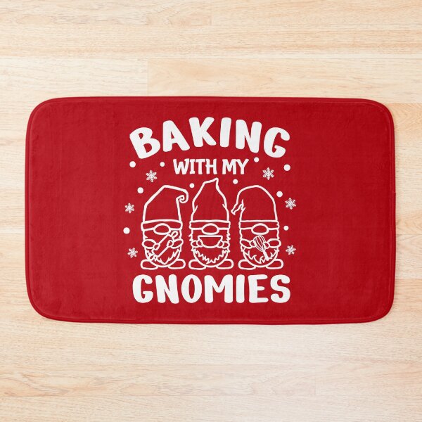 Item preview, Baking with My Gnomies, Gnome Apron, Funny Baking Team, Gnome, Christmas Cookies, Christmas Gnome Quote Design designed and sold by praewapy.