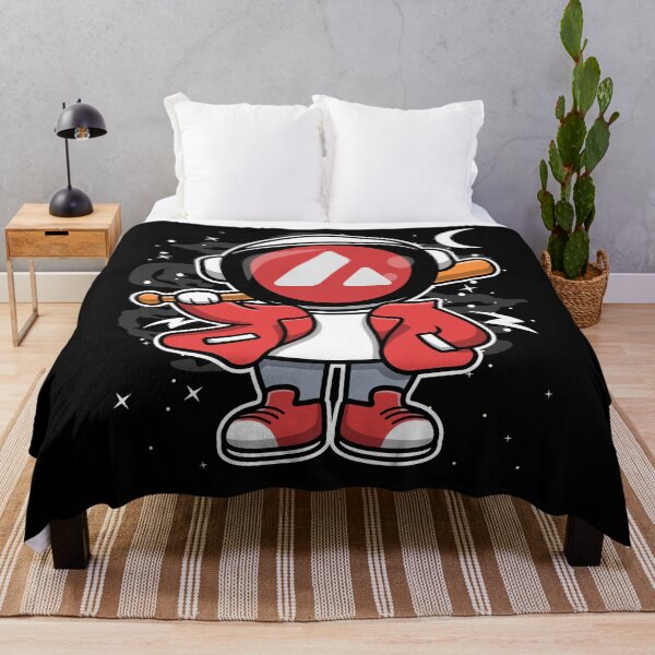 Item preview, Hiphop Astronaut Basketball Avalanche Avax Coin To The Moon Crypto Token Blockchain Cryptocurrency Wallet HODL designed and sold by JaxonBrown.