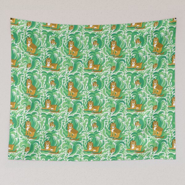 Item preview, Tigers in the jungle designed and sold by Anna Pogulyaeva.