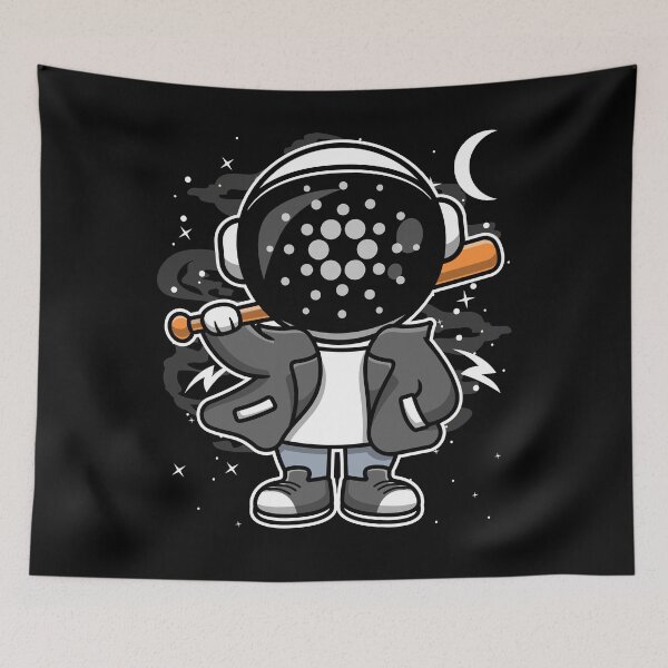 Item preview, Hiphop Astronaut Basketball Cardano ADA Coin To The Moon Crypto Token Blockchain Cryptocurrency Wallet HODL designed and sold by JaxonBrown.