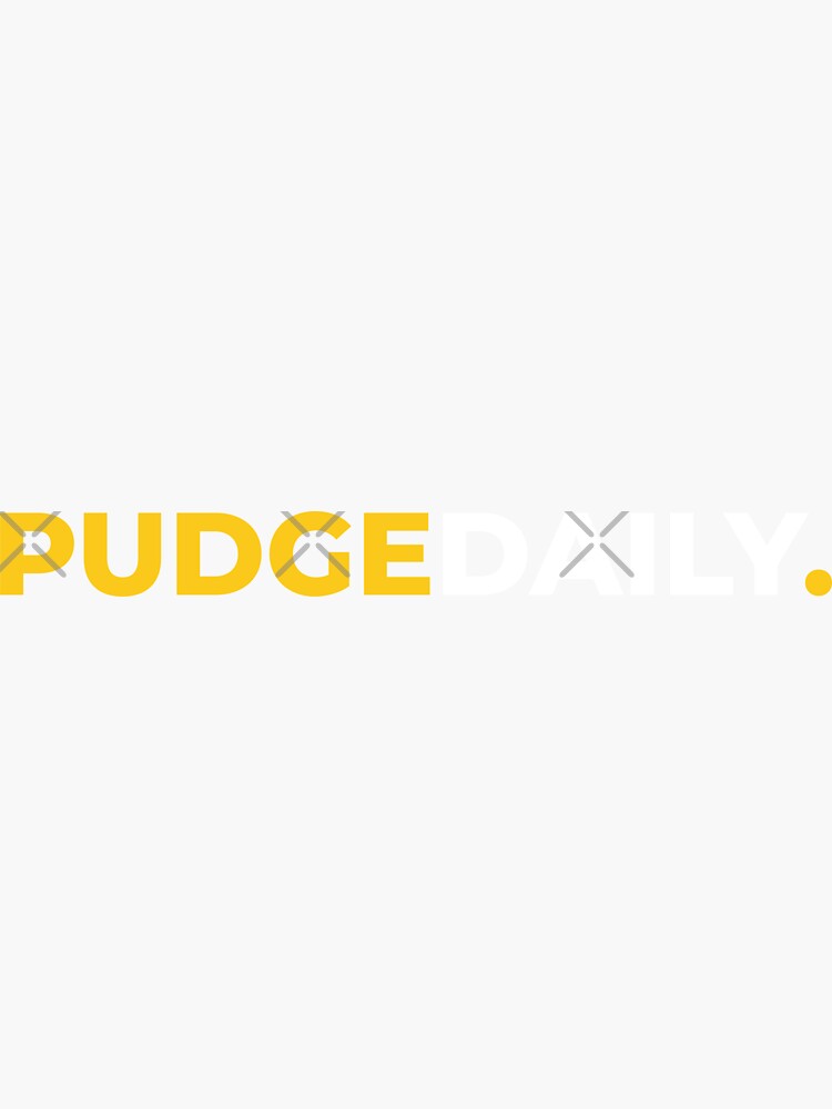 Thumbnail 3 of 3, Sticker, Pudge Daily designed and sold by chanong.