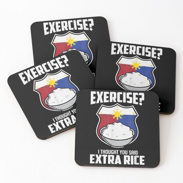 Item preview, Exercise I Thought You Said Extra Rice Philippines  designed and sold by CarmenMateo.