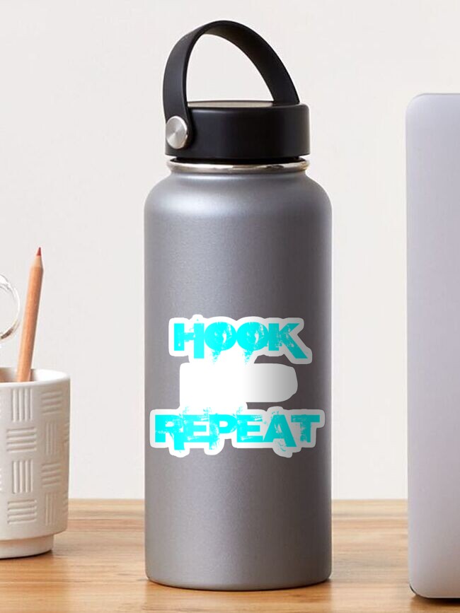 Thumbnail 1 of 3, Sticker, Hook Feed Repeat designed and sold by chanong.