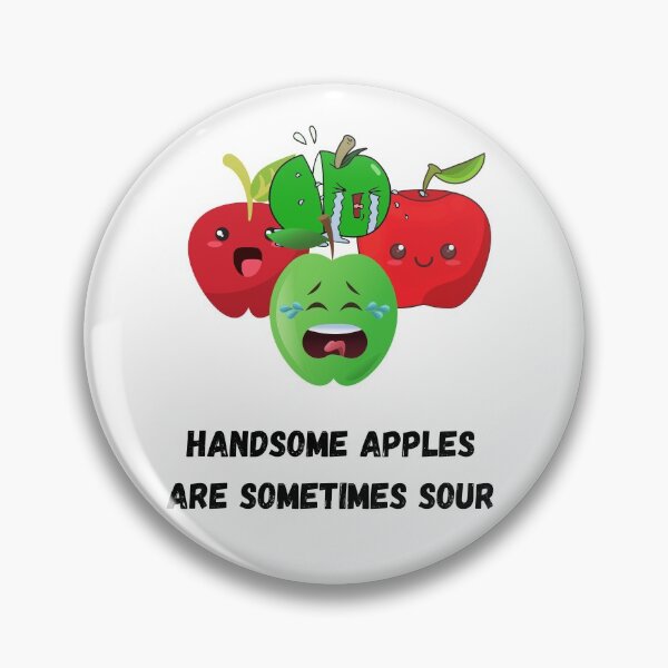 Item preview, Red and green handsome apples. designed and sold by Hinny8.