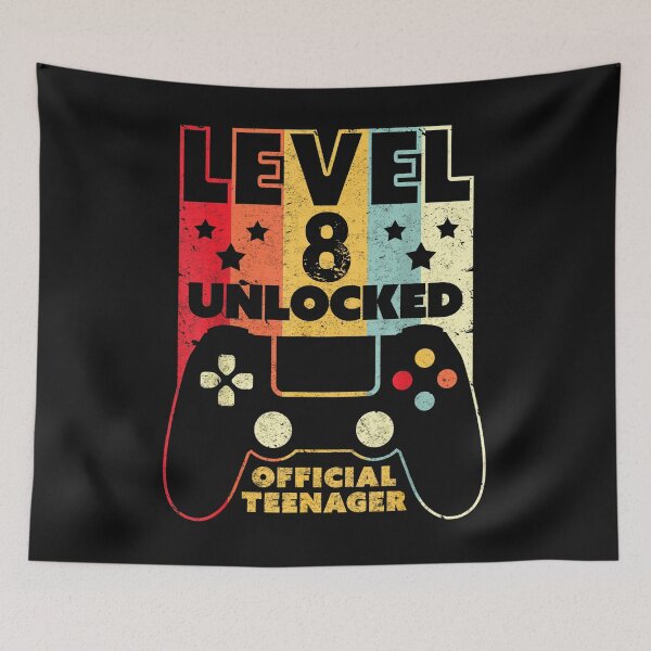 Item preview, 8th Birthday Shirt. Level 8 Unlocked, Official Teenager,game Shirt,gamer Shirt designed and sold by Peggy4822.
