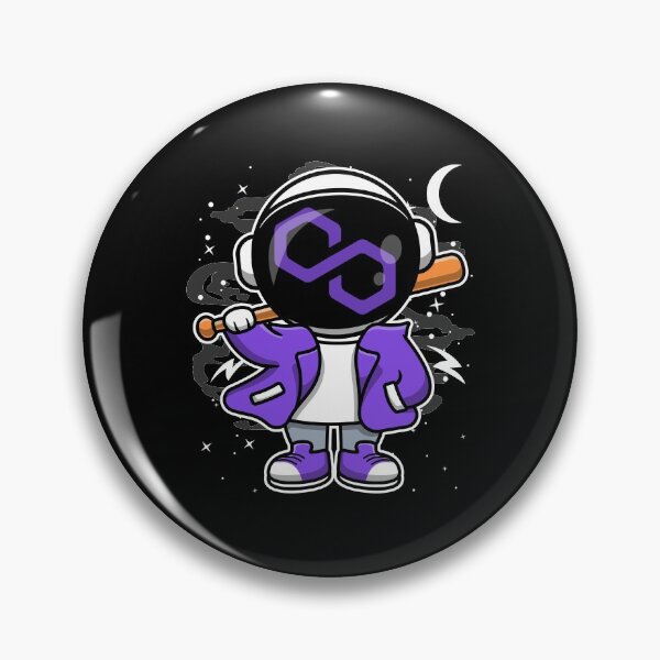 Item preview, Hiphop Astronaut Basketball Polygon Matic Coin To The Moon Crypto Token Blockchain Cryptocurrency Wallet HODL designed and sold by JaxonBrown.