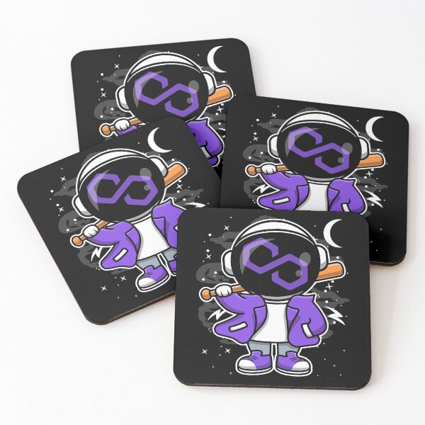 Item preview, Hiphop Astronaut Basketball Polygon Matic Coin To The Moon Crypto Token Blockchain Cryptocurrency Wallet HODL designed and sold by JaxonBrown.