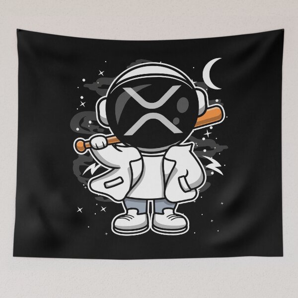 Item preview, Hiphop Astronaut Basketball Ripple XRP Coin To The Moon Crypto Token Blockchain Cryptocurrency Wallet HODL designed and sold by JaxonBrown.