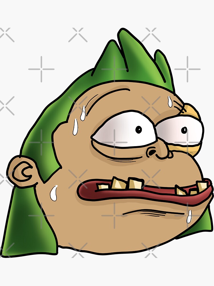 Thumbnail 3 of 3, Sticker, Pudge Monkas v1 designed and sold by chanong.
