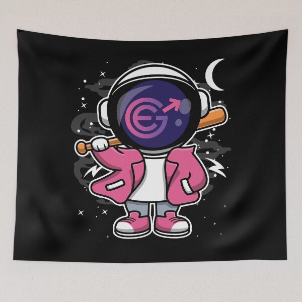 Item preview, Hiphop Astronaut Basketball Evergrow EGC Coin To The Moon Crypto Token Blockchain Cryptocurrency Wallet HODL designed and sold by JaxonBrown.